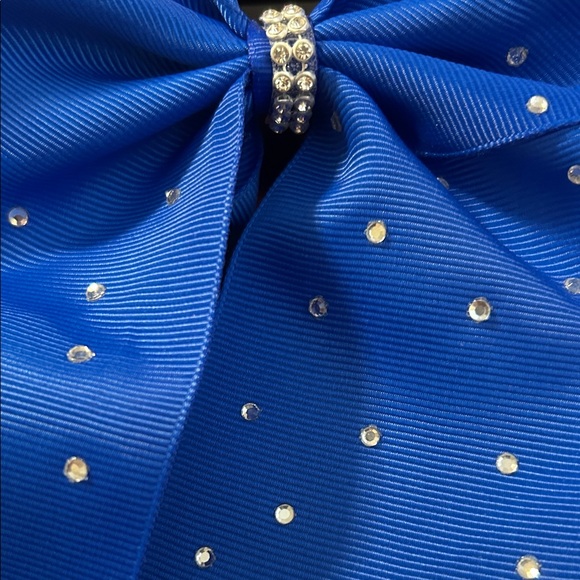 Blue Rhinestone Bow Hair Accessory - Picture 2 of 4
